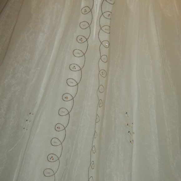 nwt oleg cassi wedding dress and accessories - Picture 4 of 15